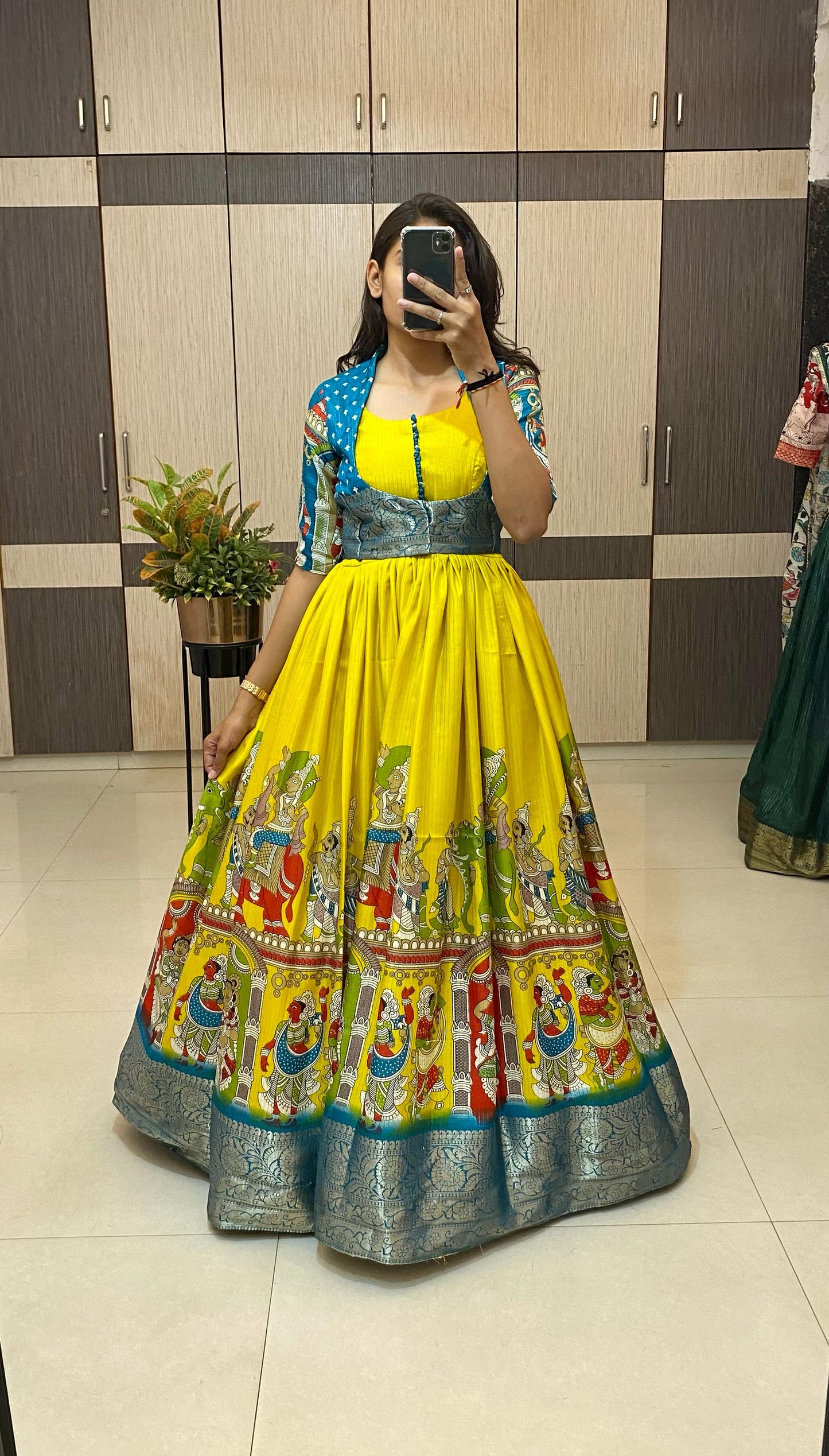 Dola silk long gowns