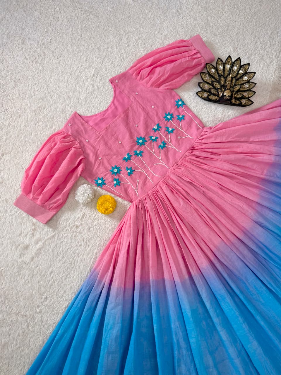Soft mul cotton maxi frocks