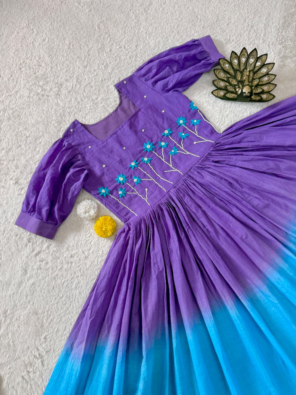 Soft mul cotton maxi frocks