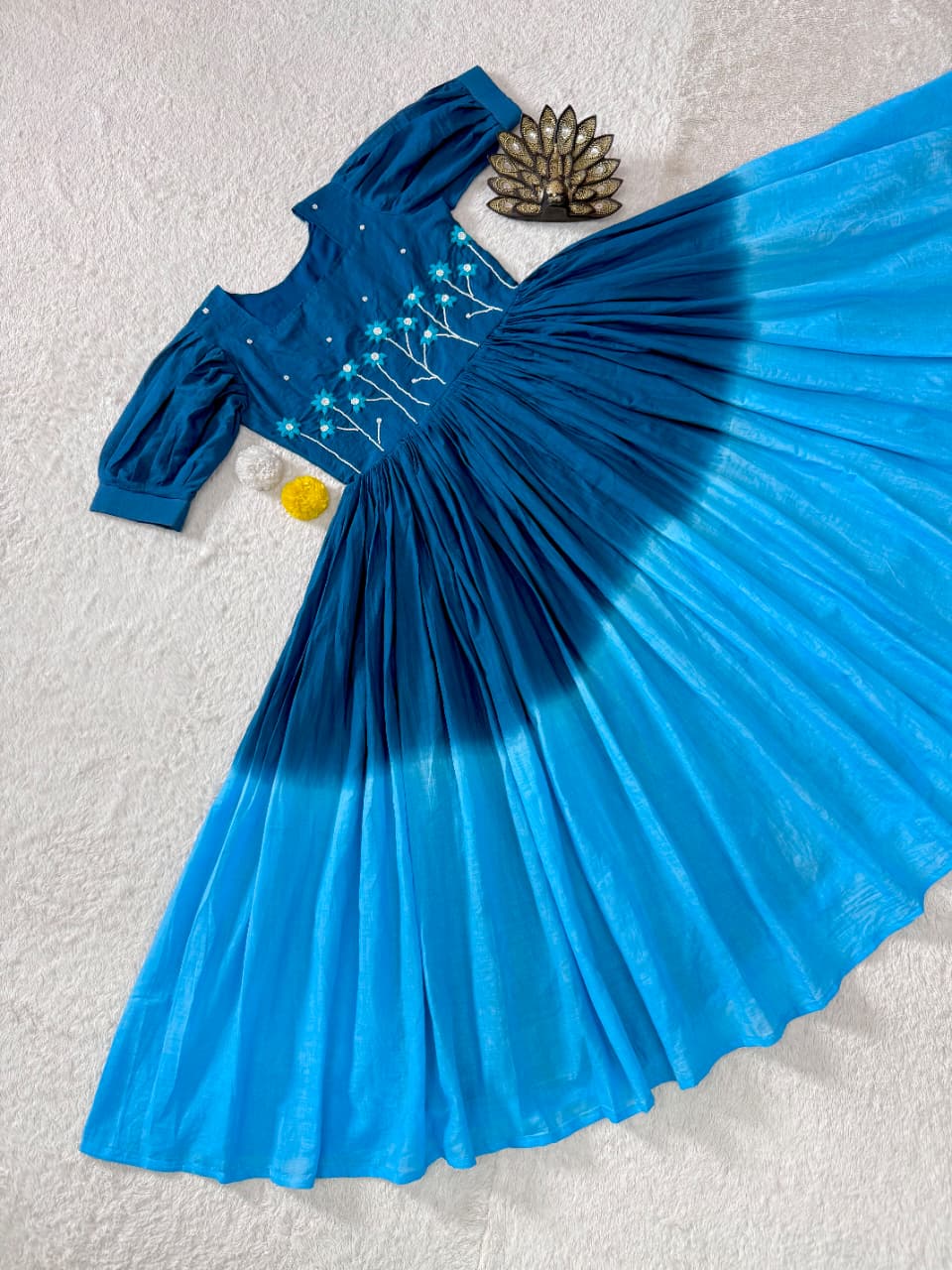 Soft mul cotton maxi frocks