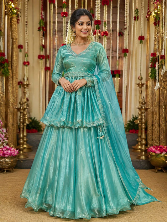 3-in-1 Designer Half-Saree • Peplum • Lehenga collection