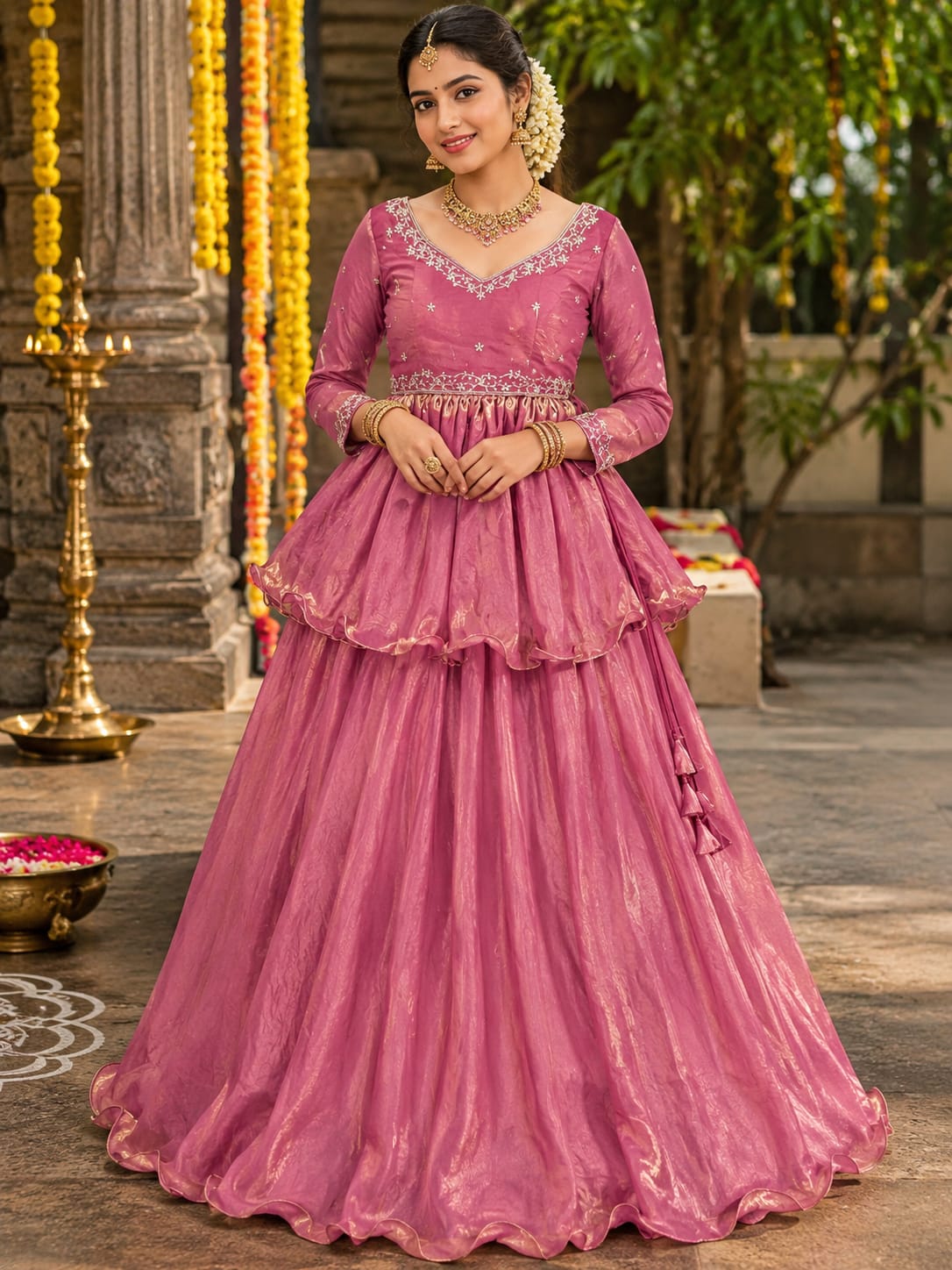 3-in-1 Designer Half-Saree • Peplum • Lehenga collection