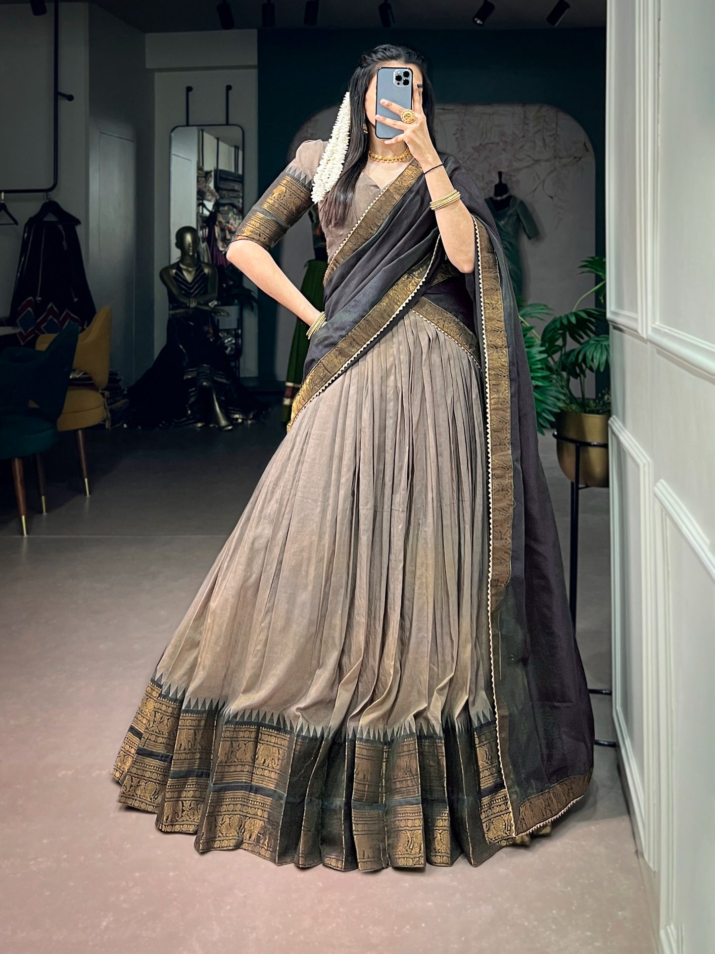 Traditional half saree