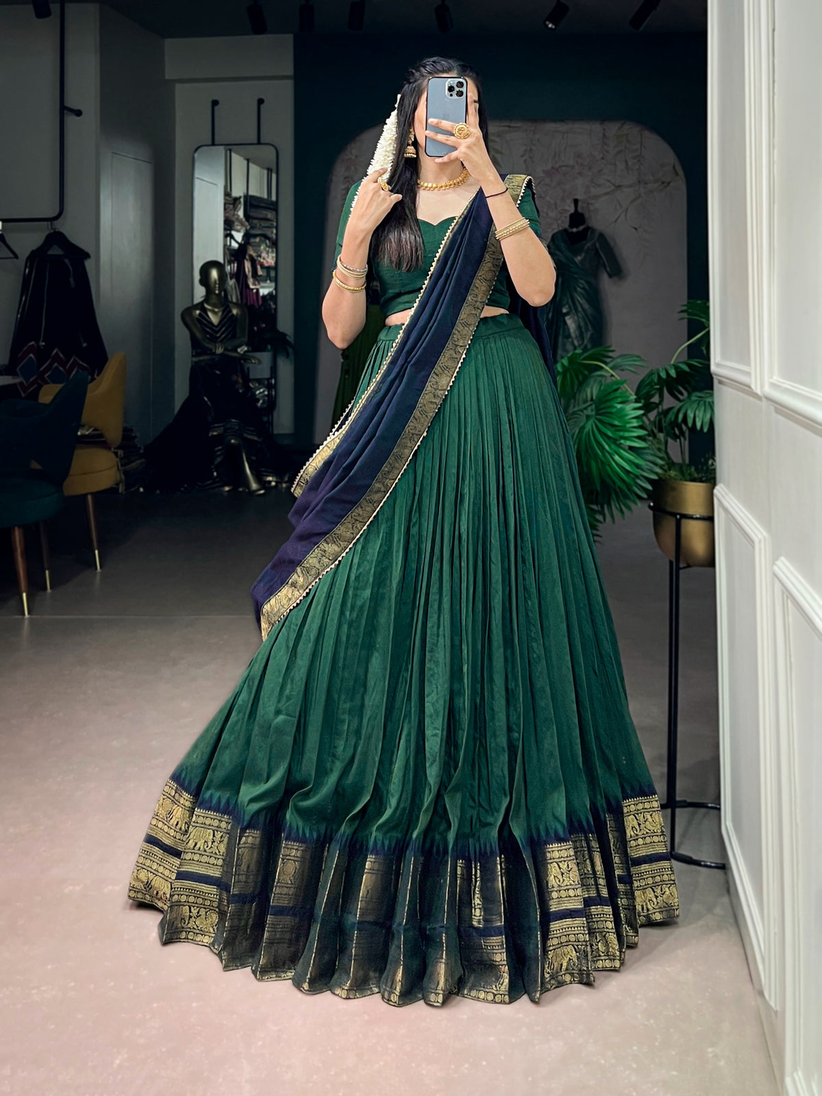 Traditional half saree