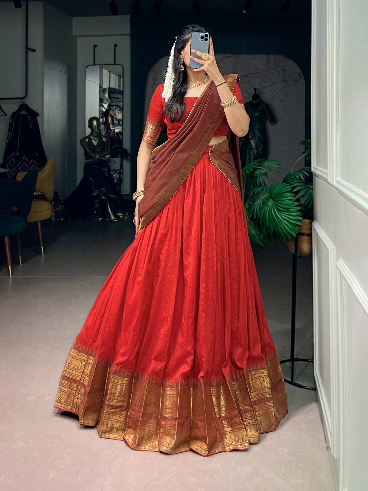 Traditional half saree