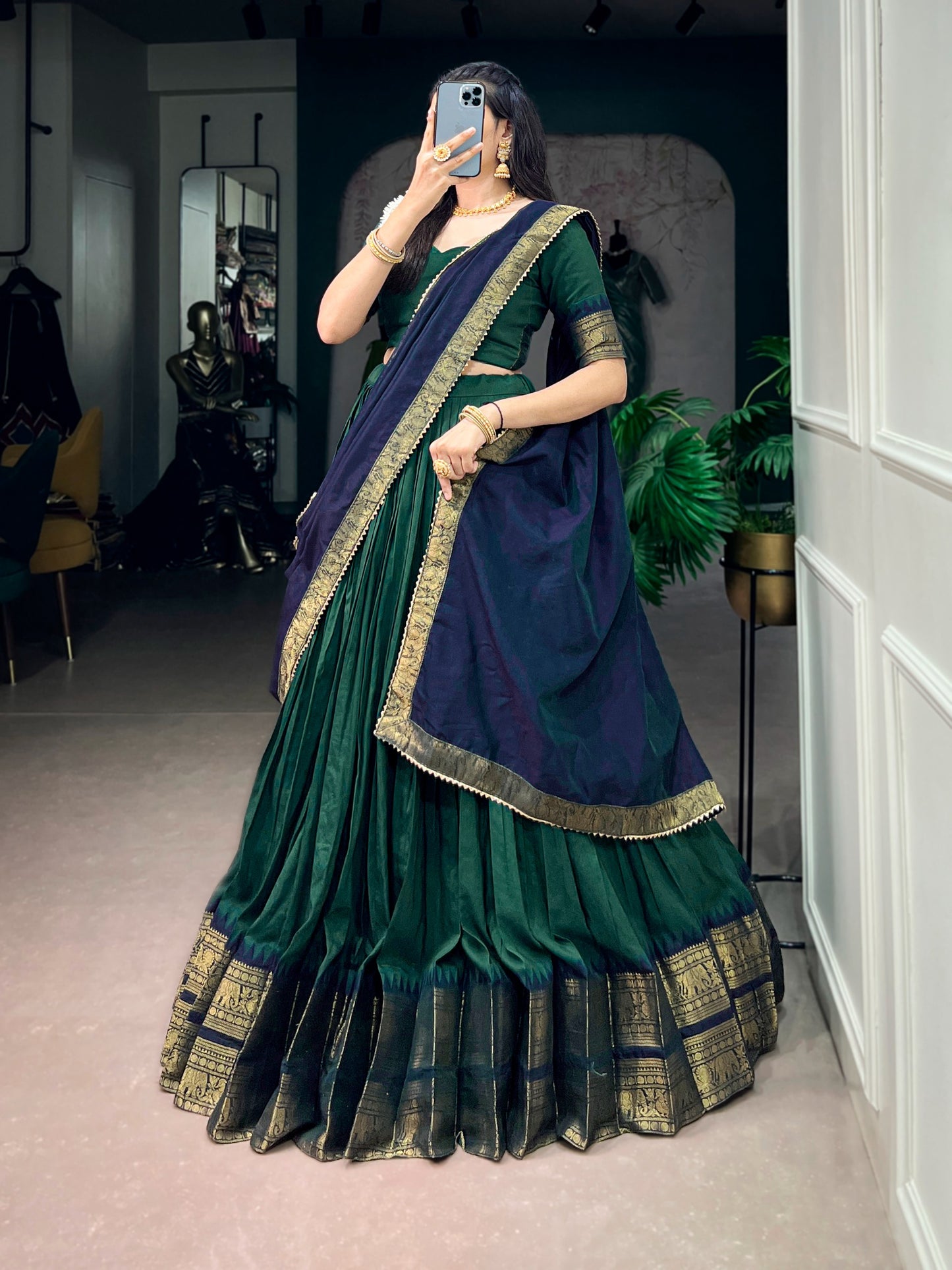 Traditional half saree