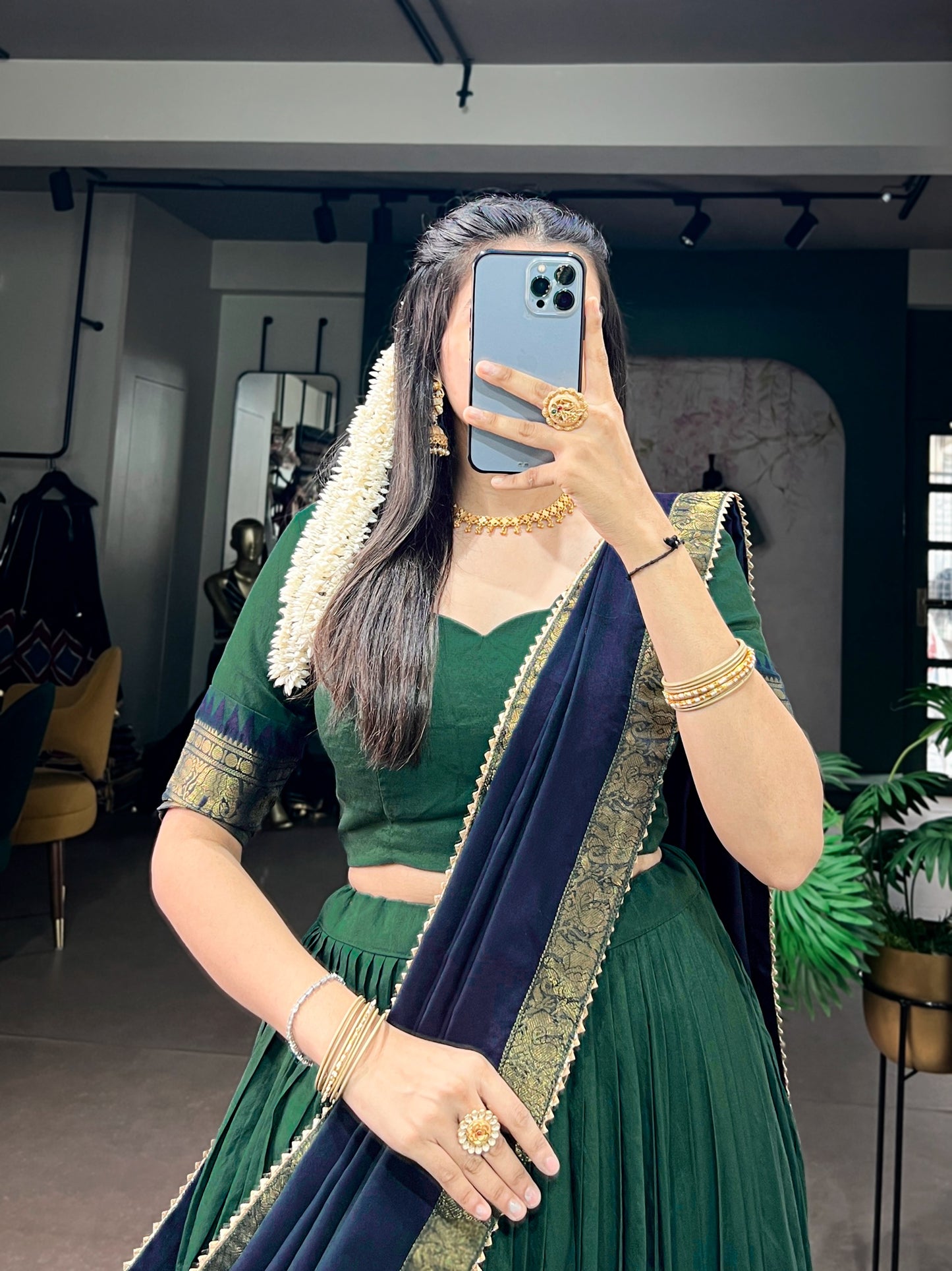 Traditional half saree