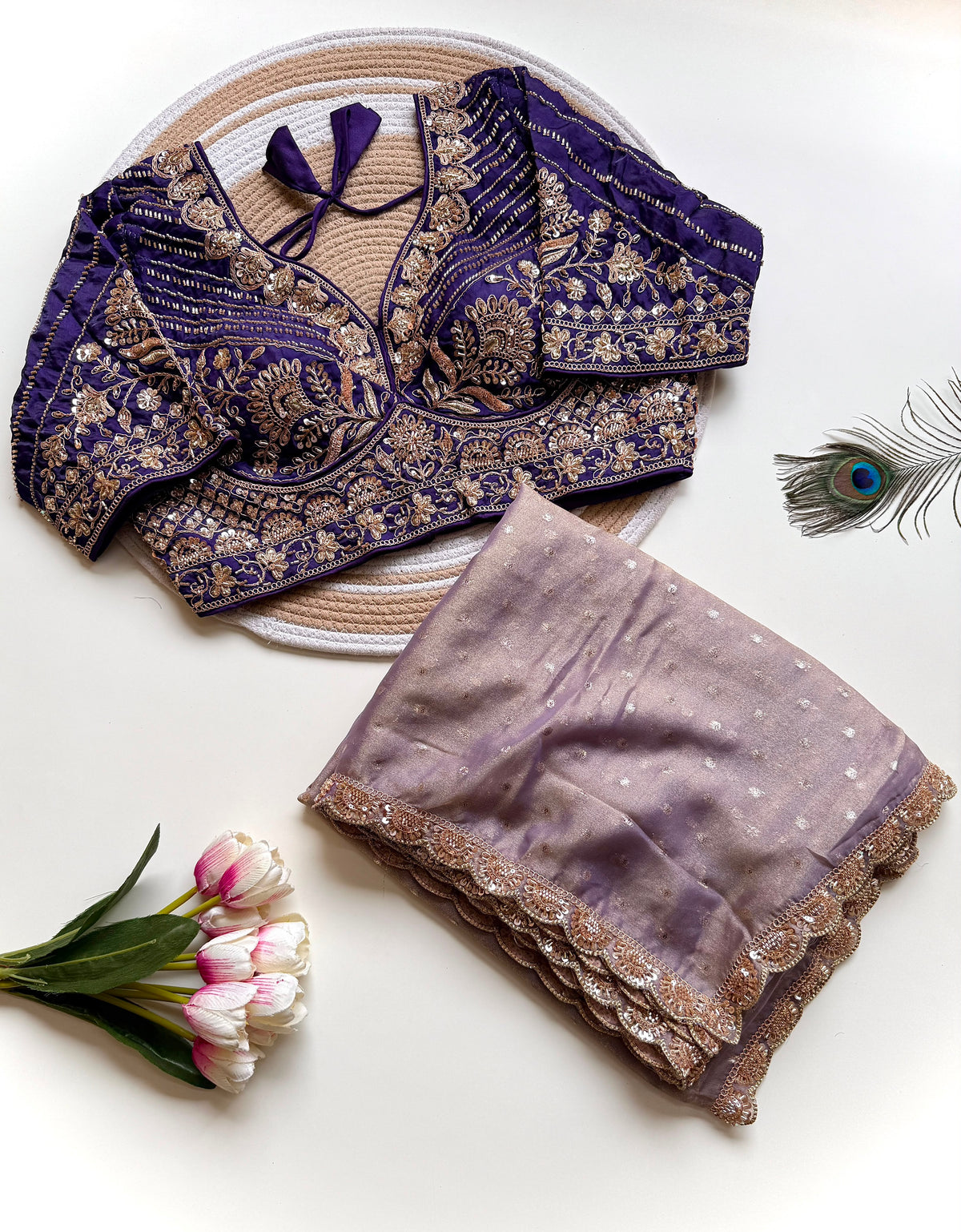 Viscose party wear saree