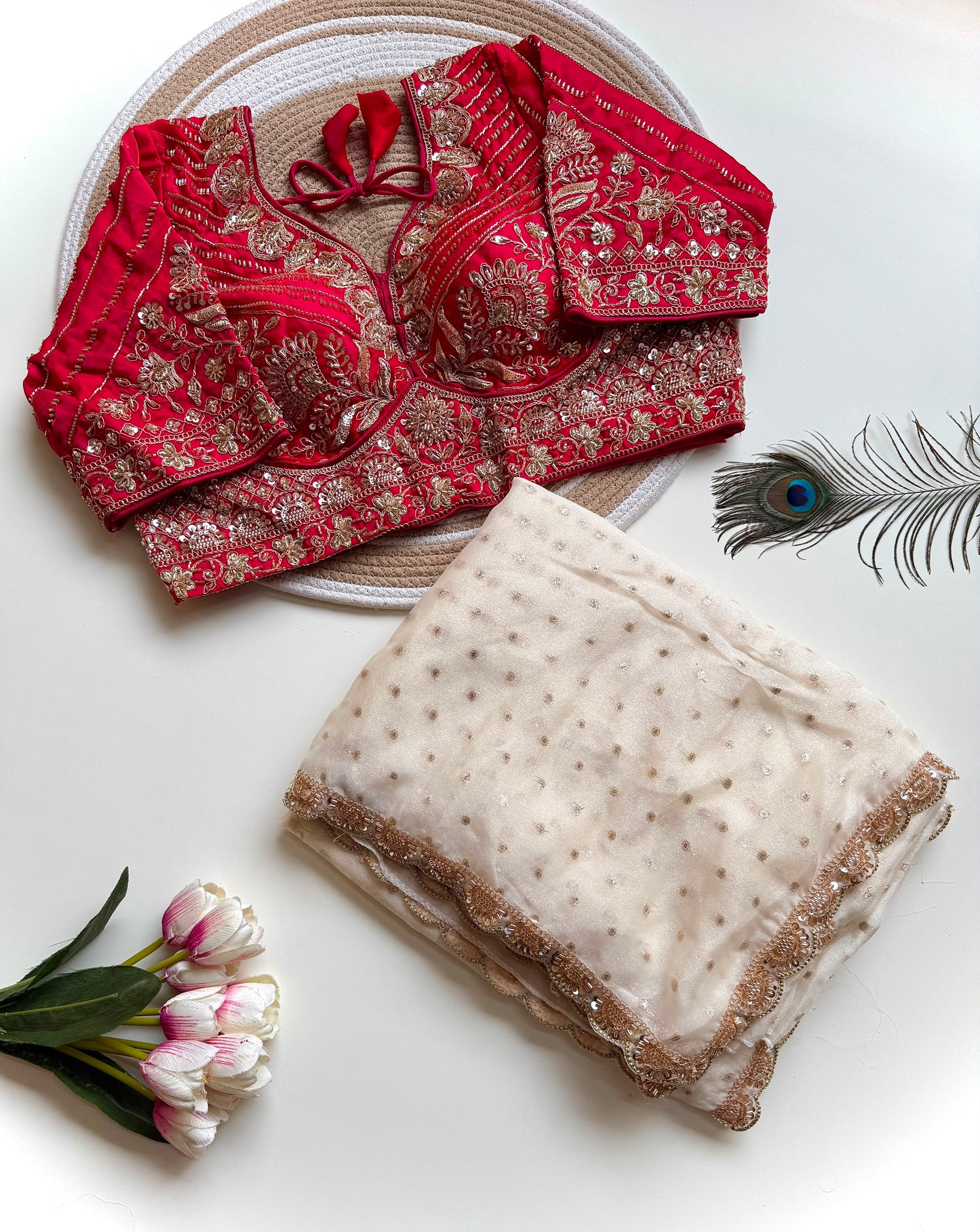 Viscose party wear saree