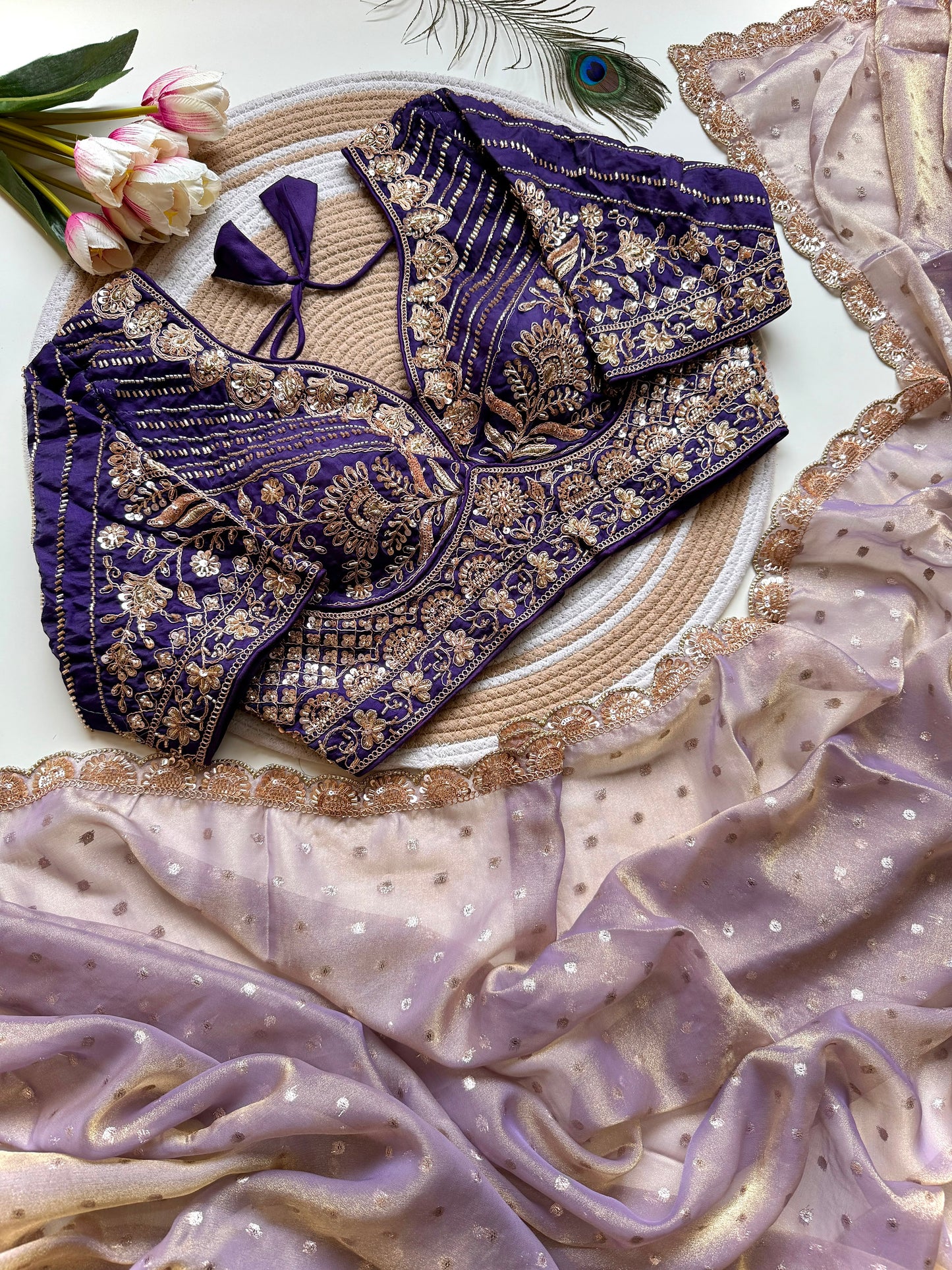 Viscose party wear saree