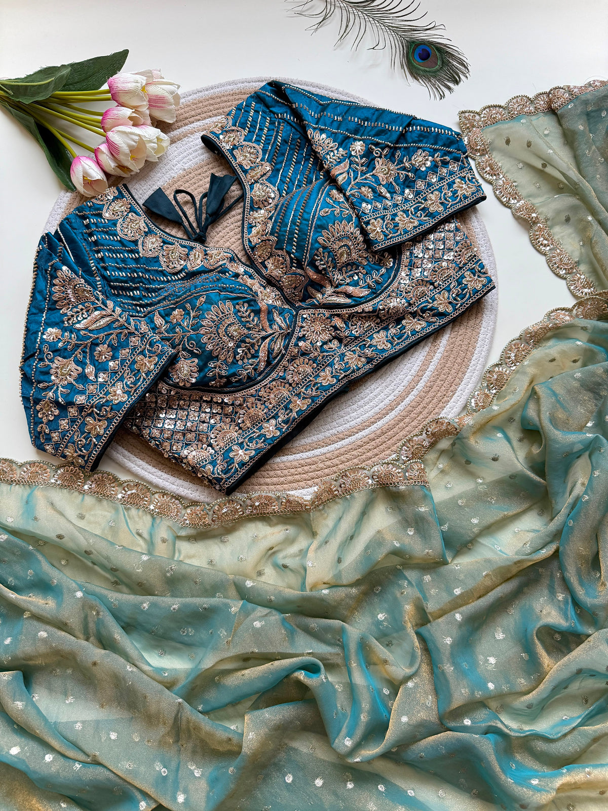 Viscose party wear saree