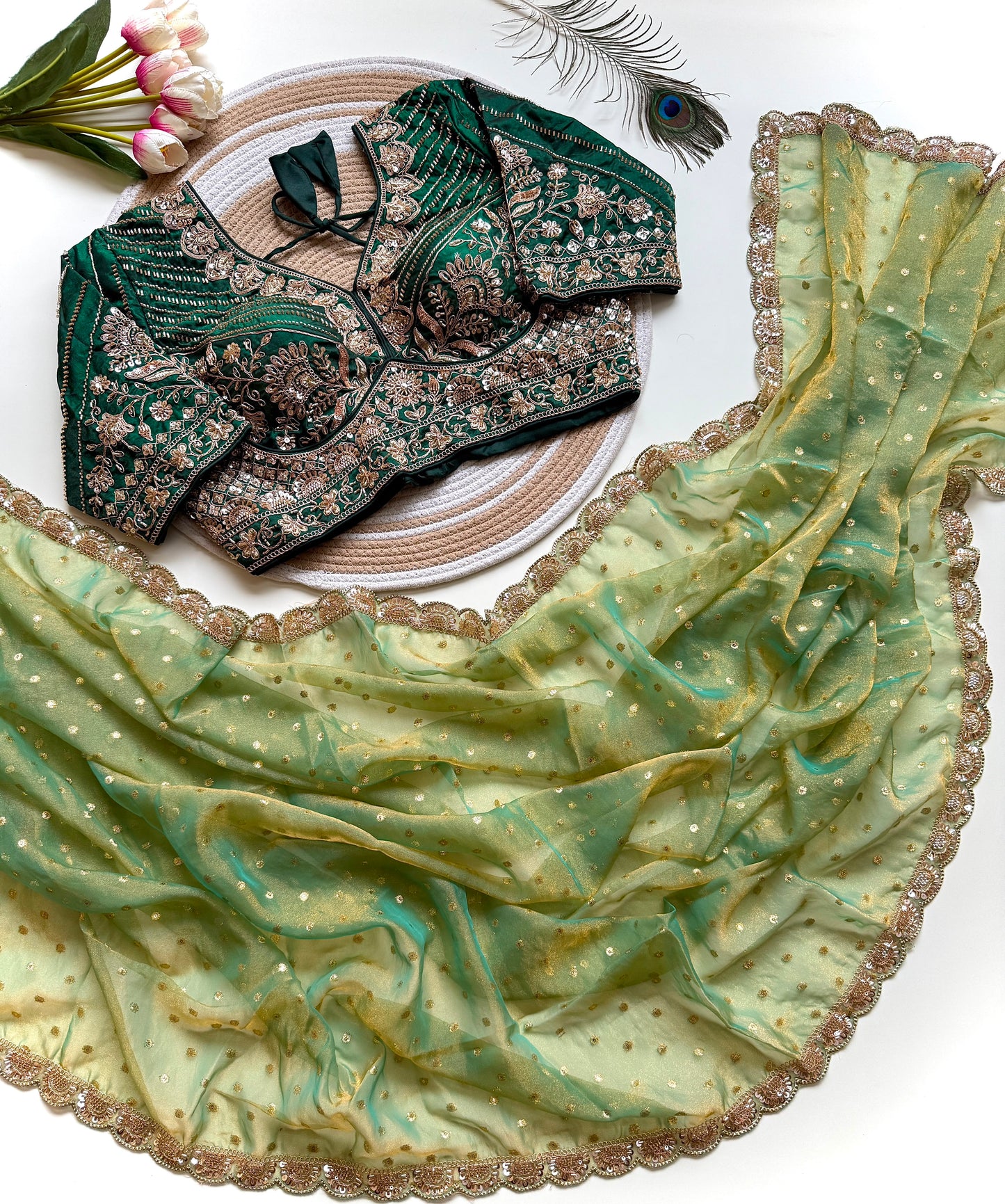 Viscose party wear saree