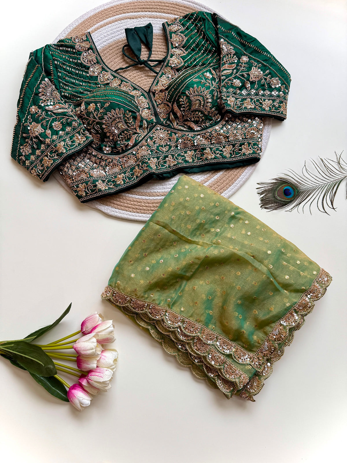 Viscose party wear saree