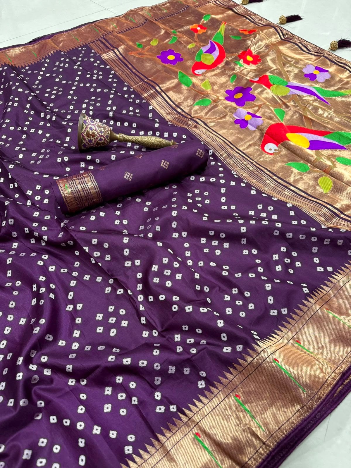 Traditional viscos silk saree