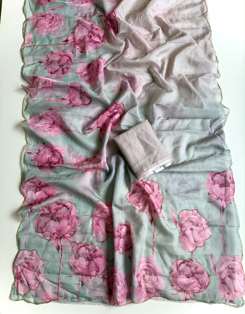 Beautiful katdana work sarees
