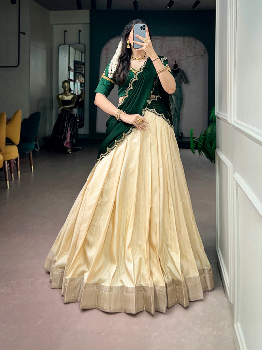 Traditional kota tasar halfsaree