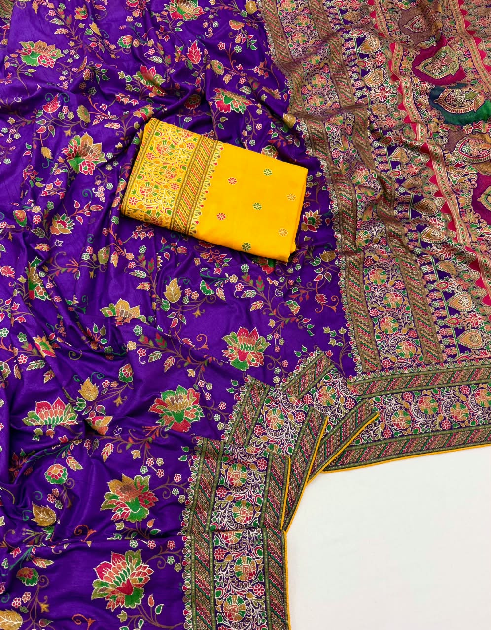 Pure pashmina silk sarees