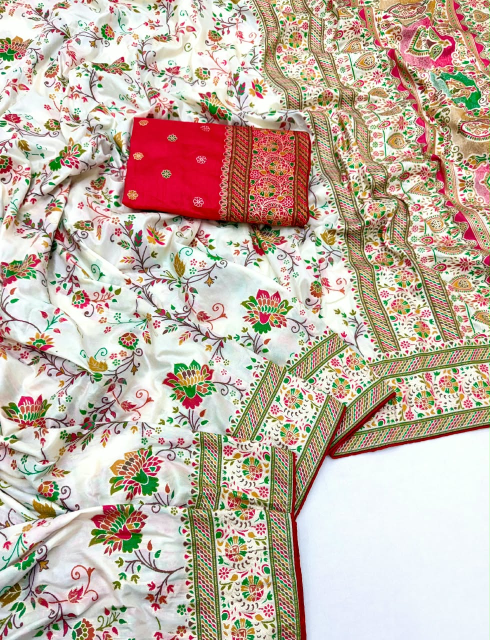 Pure pashmina silk sarees