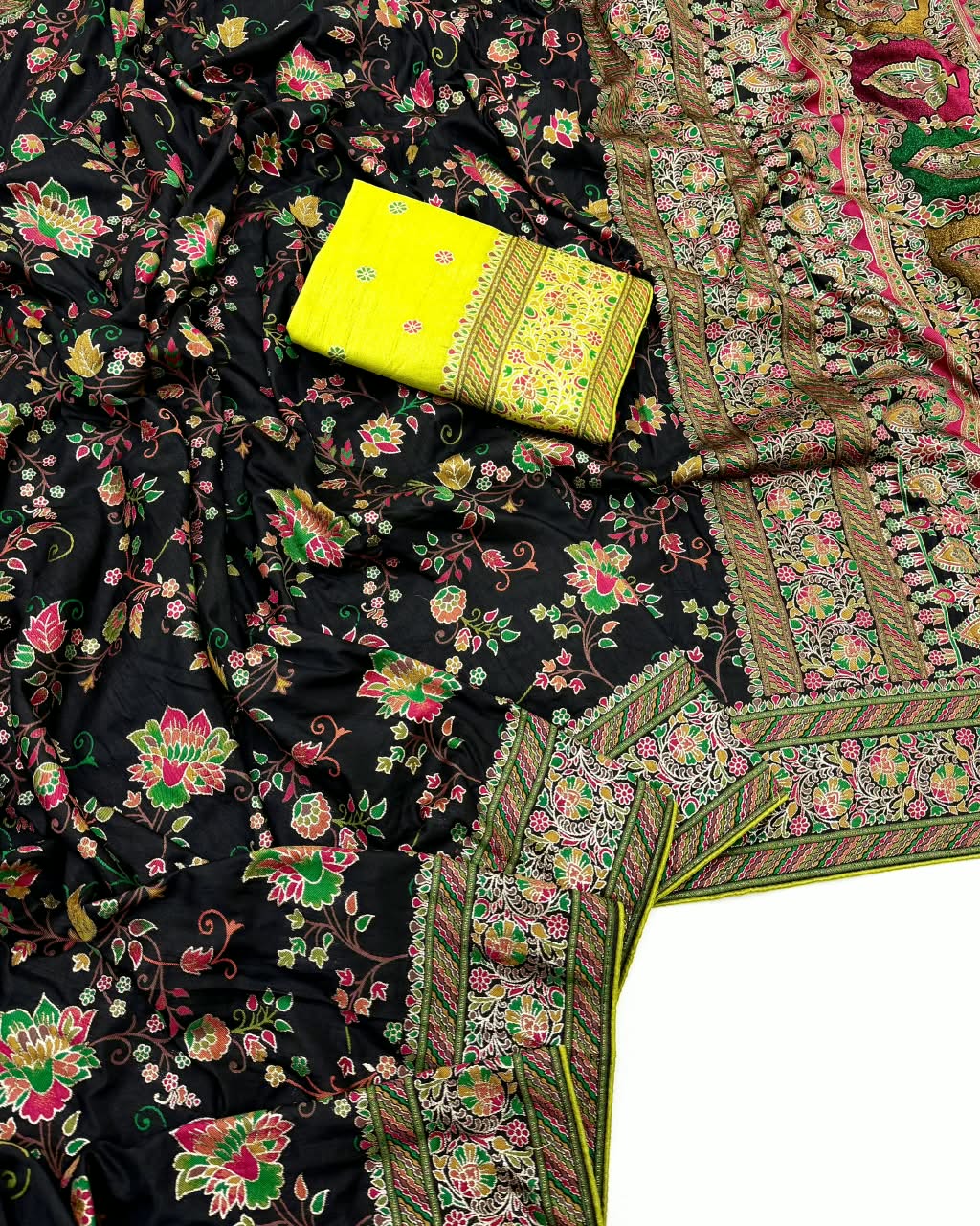 Pure pashmina silk sarees