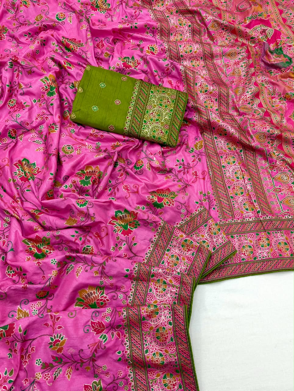 Pure pashmina silk sarees