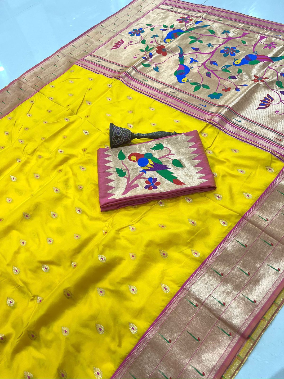 Pure soft kanchivaram paithani silk sarees