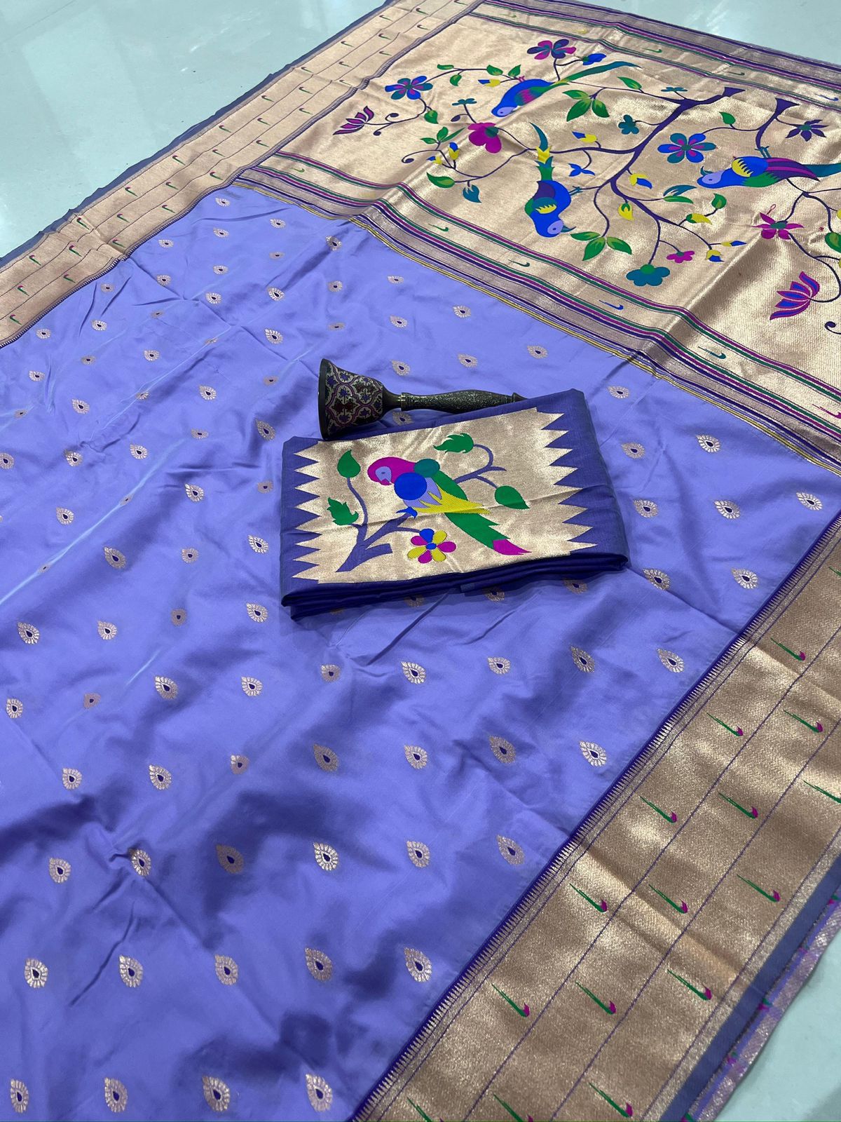 Pure soft kanchivaram paithani silk sarees
