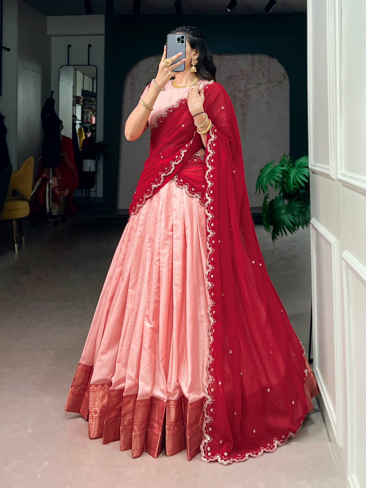 Traditional halfsarees