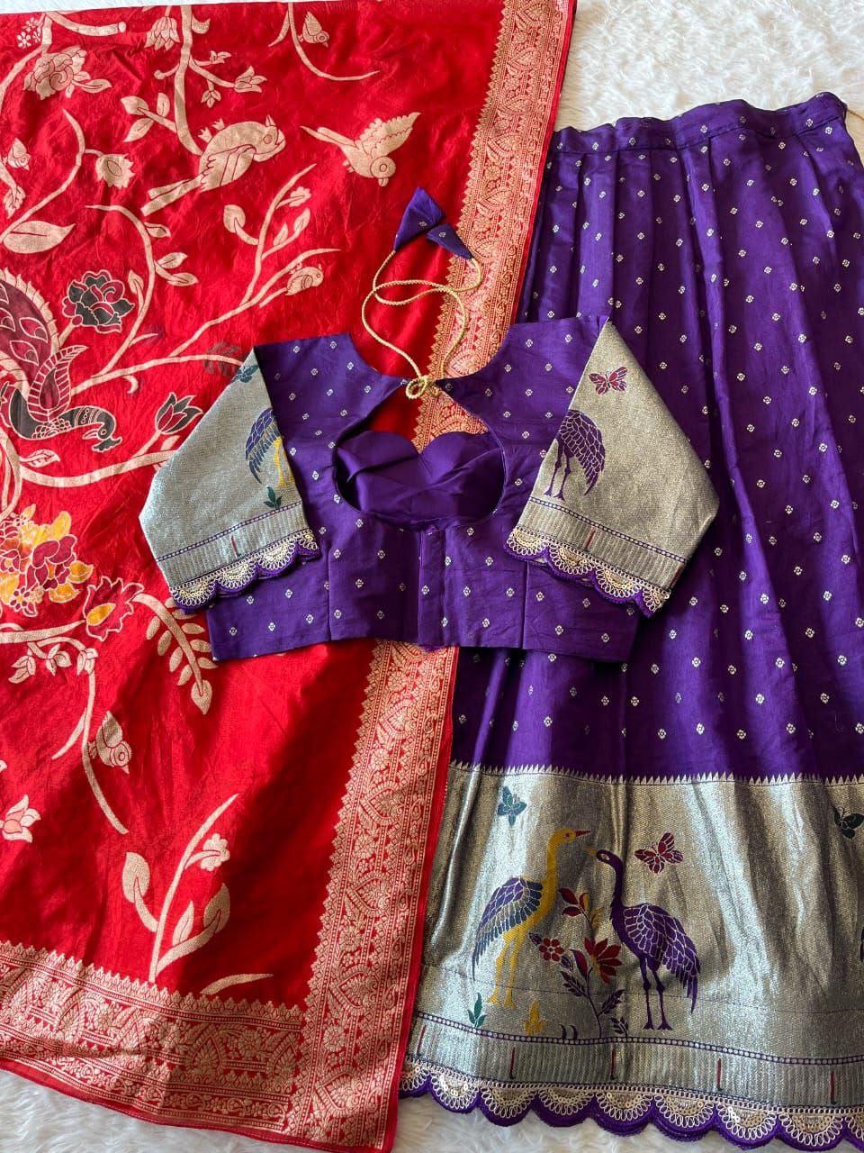 Fully stiched halfsaree
