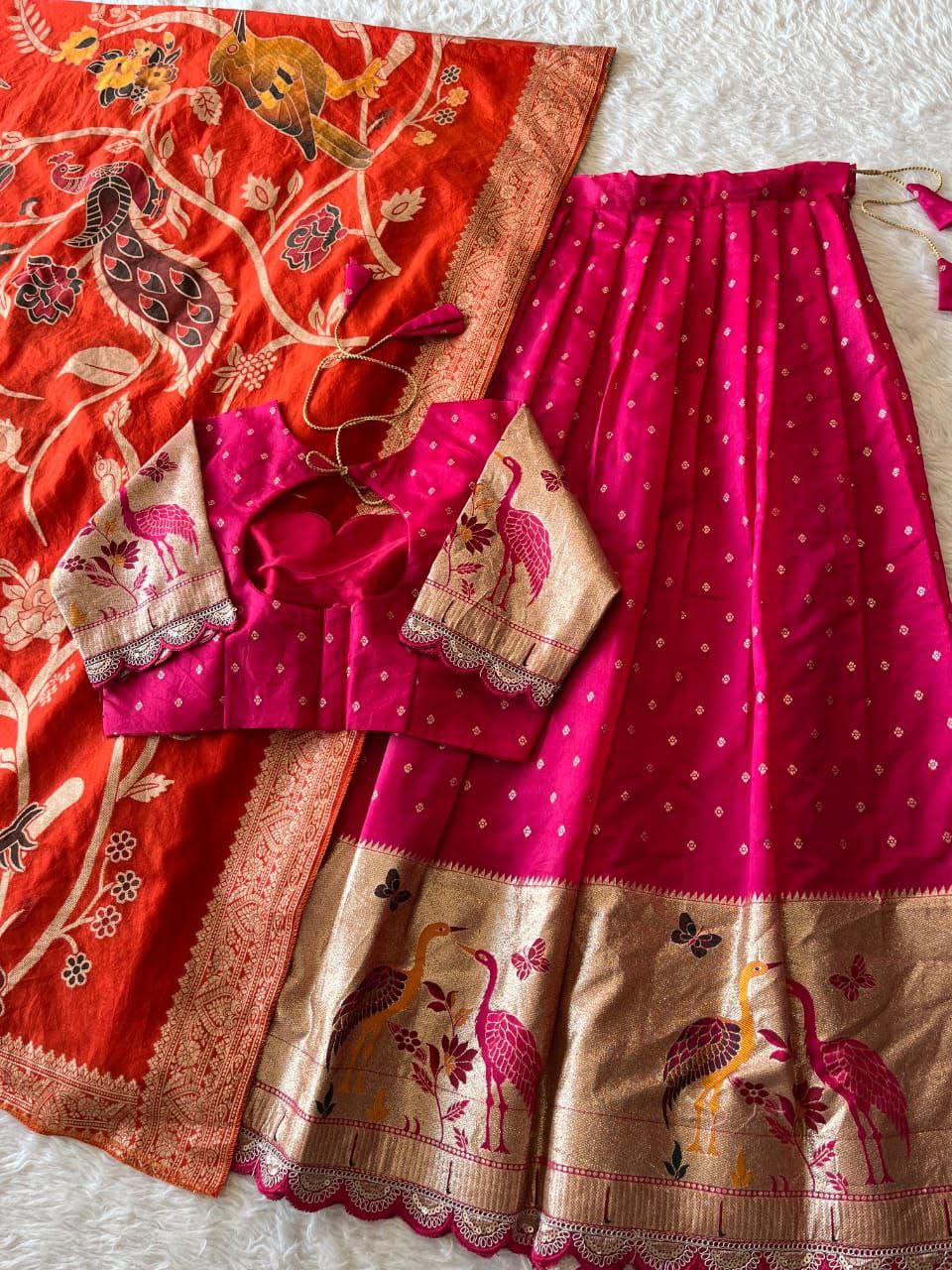 Fully stiched halfsaree