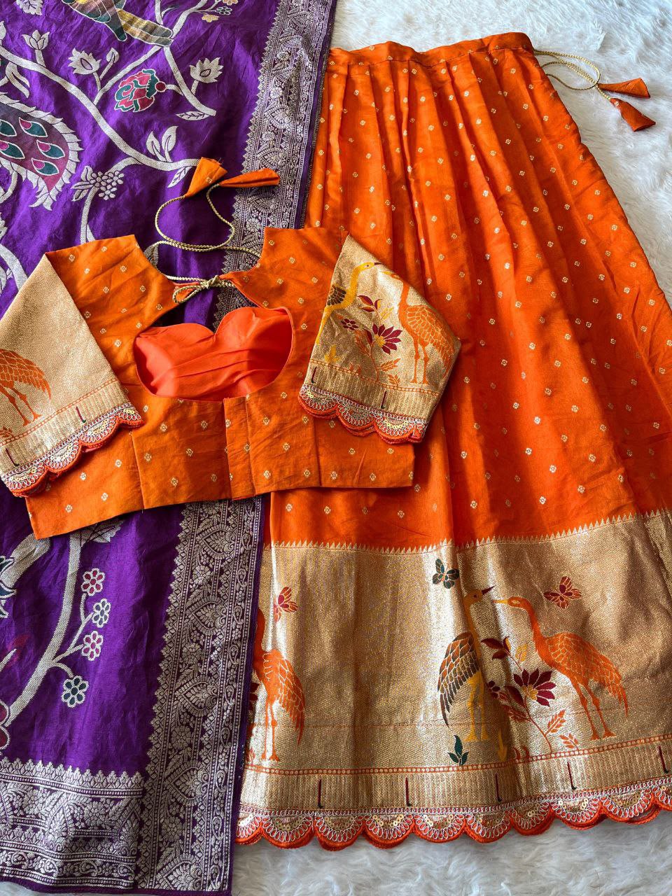 Fully stiched halfsaree