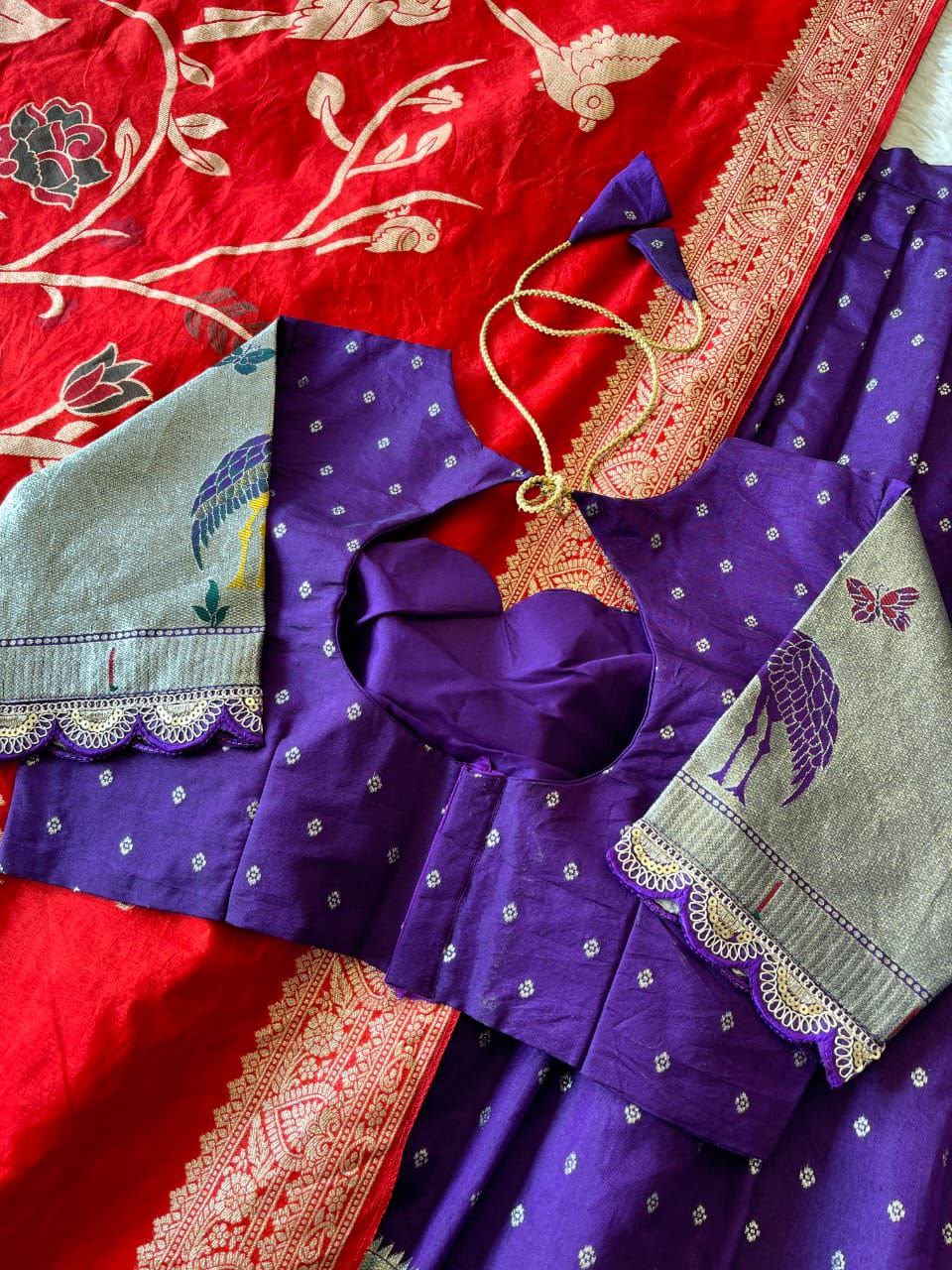 Fully stiched halfsaree