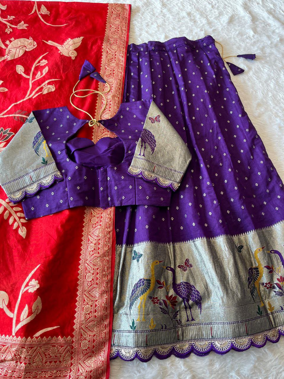 Fully stiched halfsaree