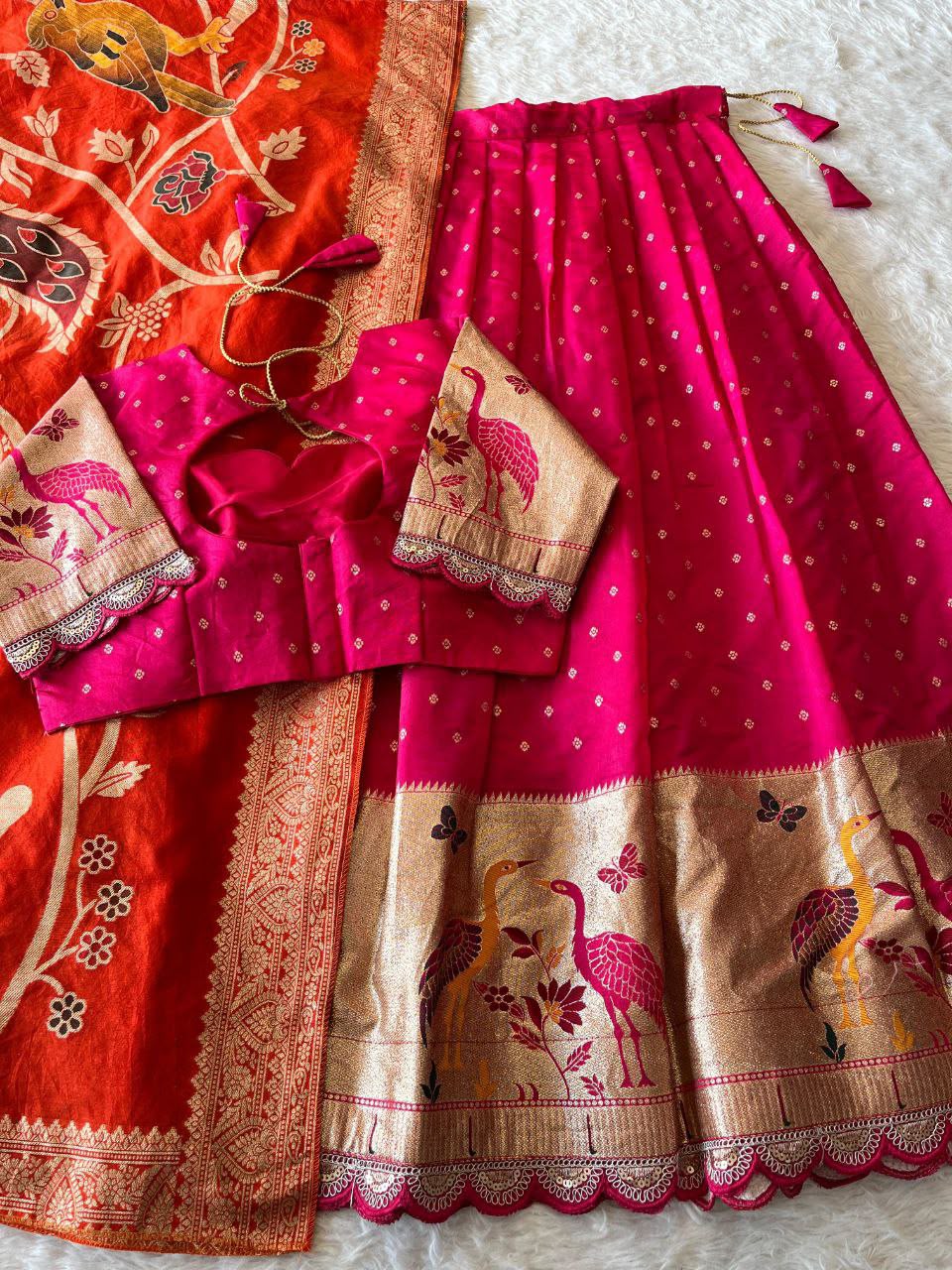 Fully stiched halfsaree