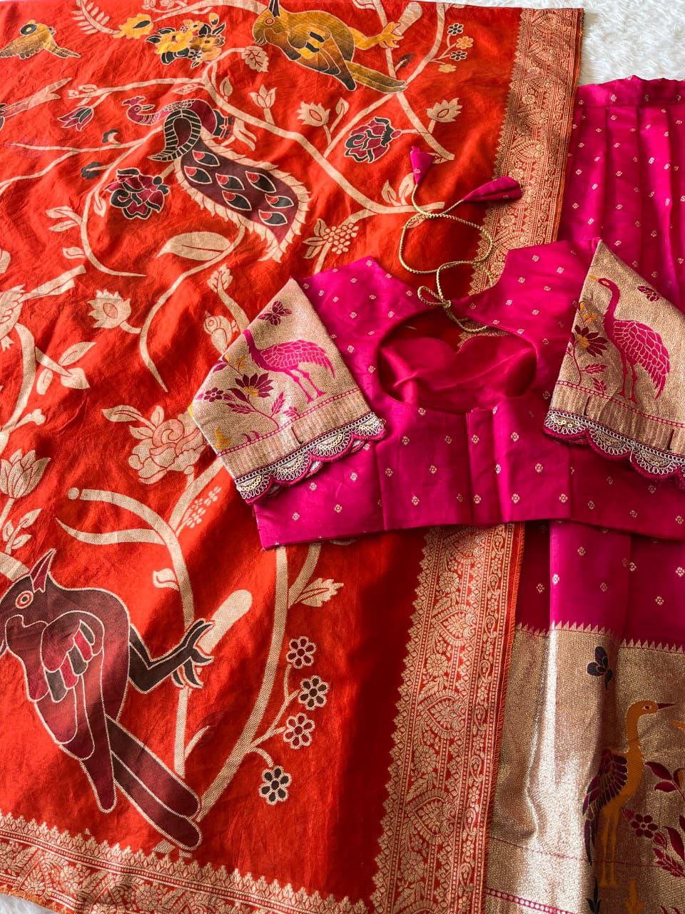 Fully stiched halfsaree