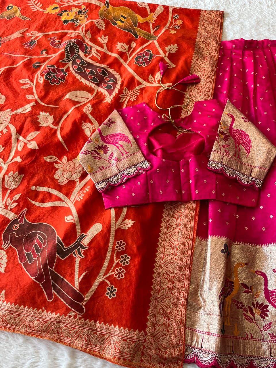 Fully stiched halfsaree