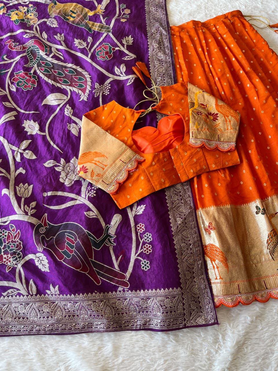 Fully stiched halfsaree