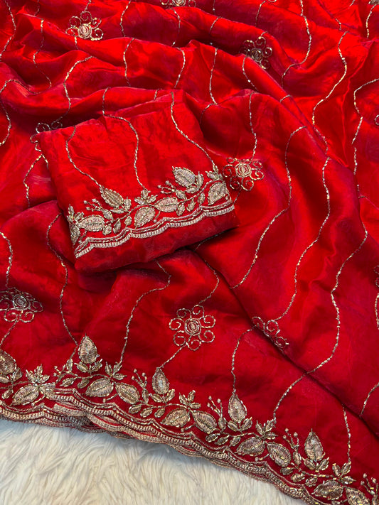Fancy space silk sarees