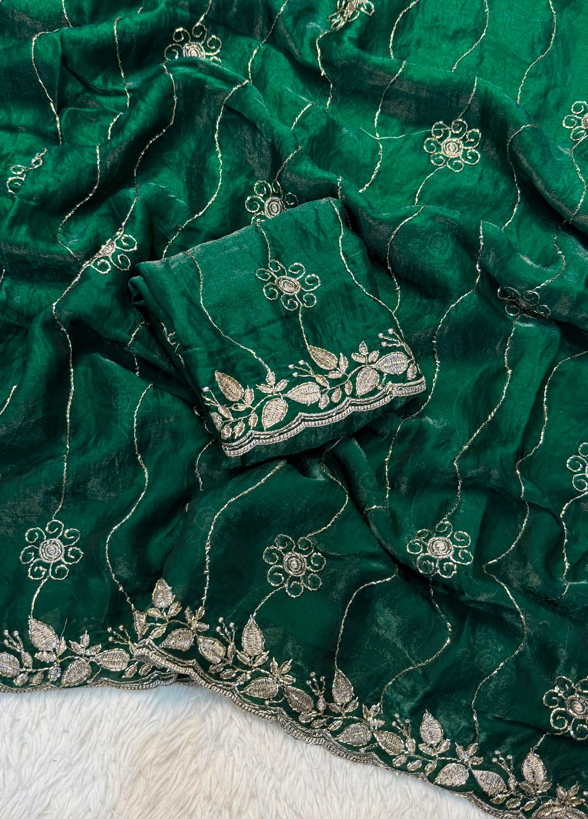 Fancy space silk sarees
