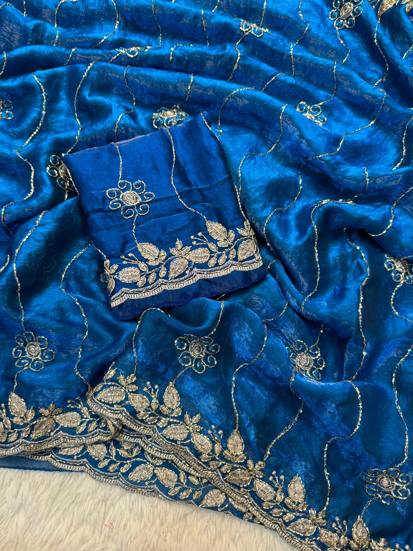 Fancy space silk sarees