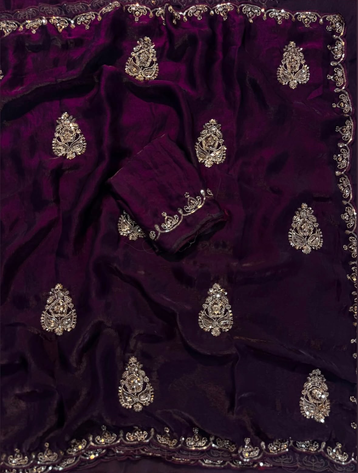 Party wear handwork sarees