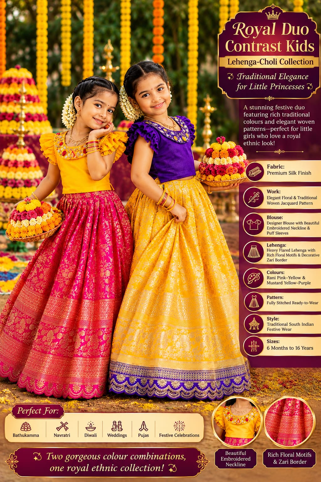 Traditional lehanga with blouse