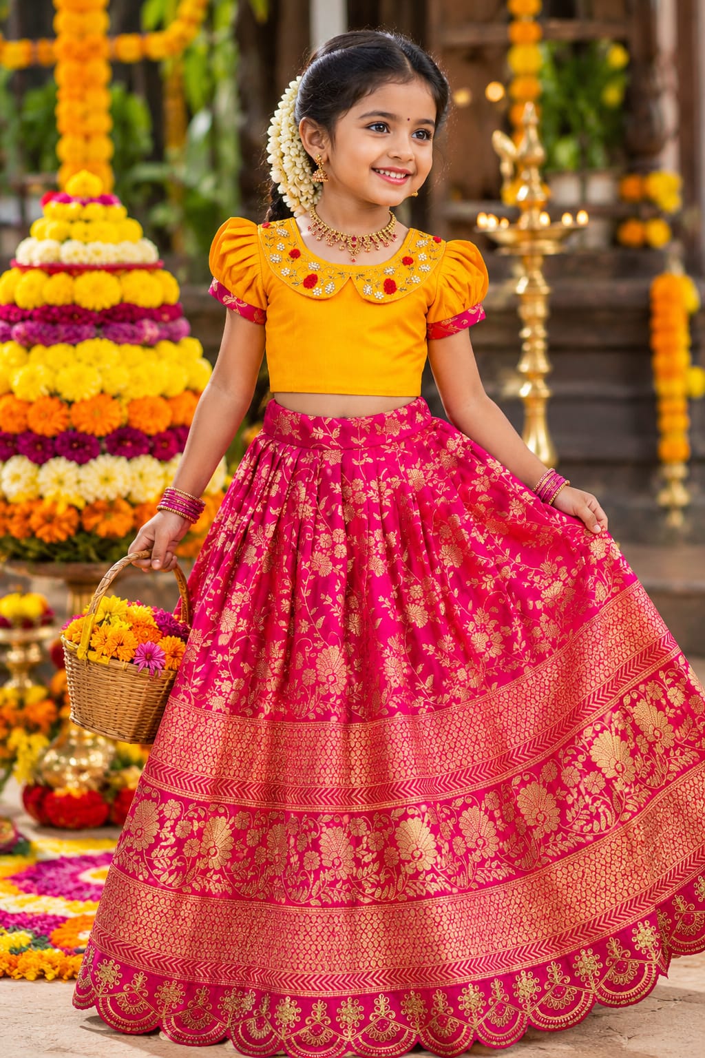 Traditional lehanga with blouse