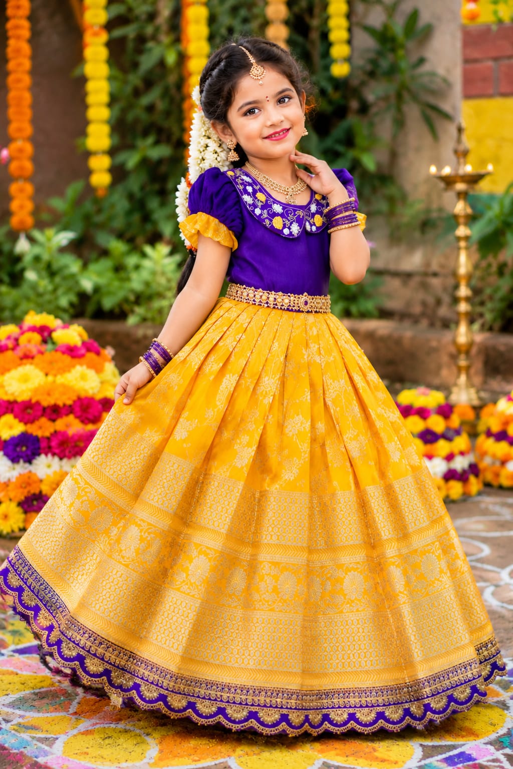 Traditional lehanga with blouse
