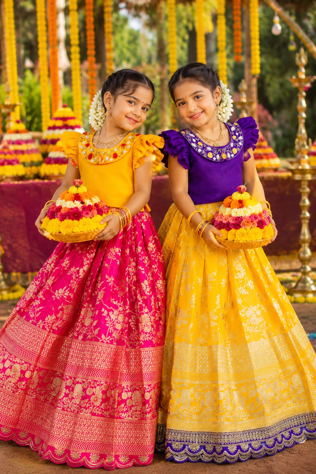 Traditional lehanga with blouse