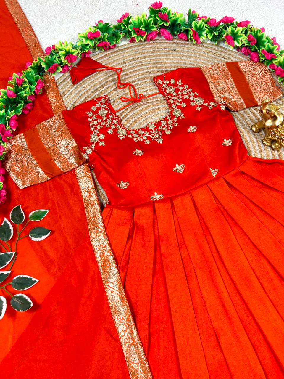 Royal elegance long frock with duppata