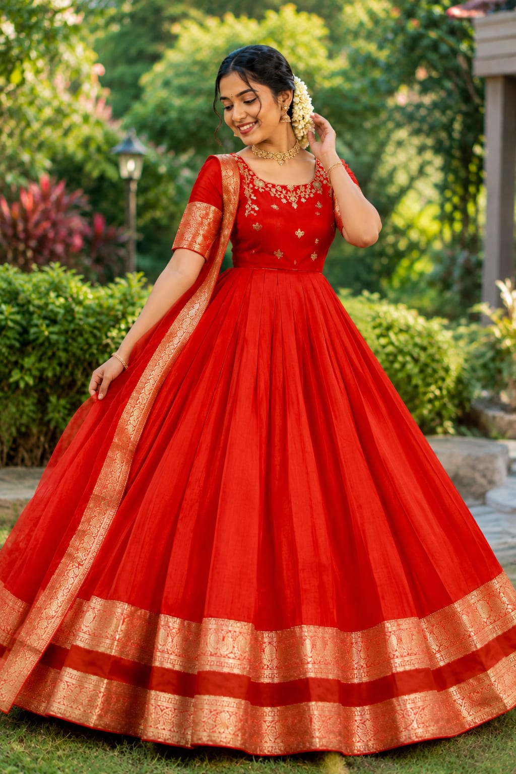 Royal elegance long frock with duppata