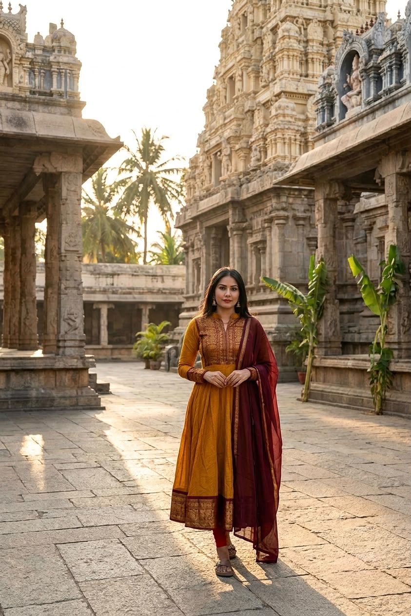 Traditional top with duppata
