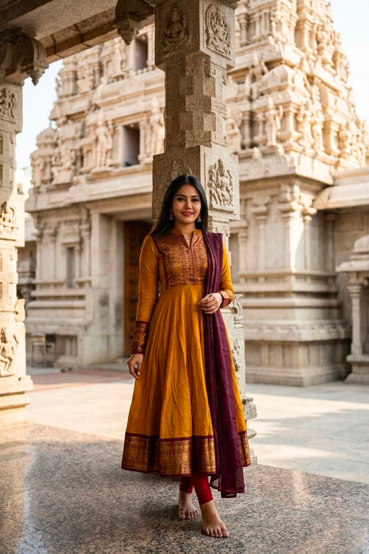 Traditional top with duppata