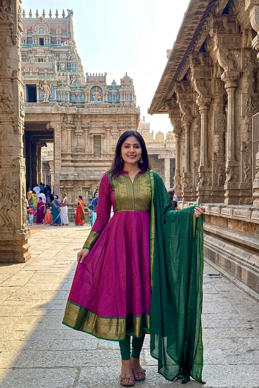Traditional top with duppata