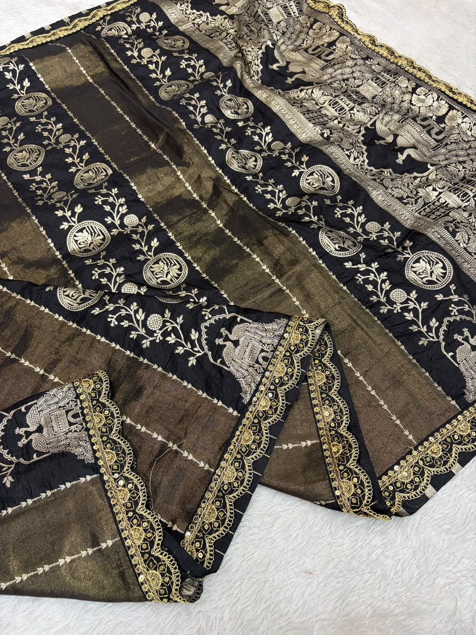 Traditional paithani silk saree